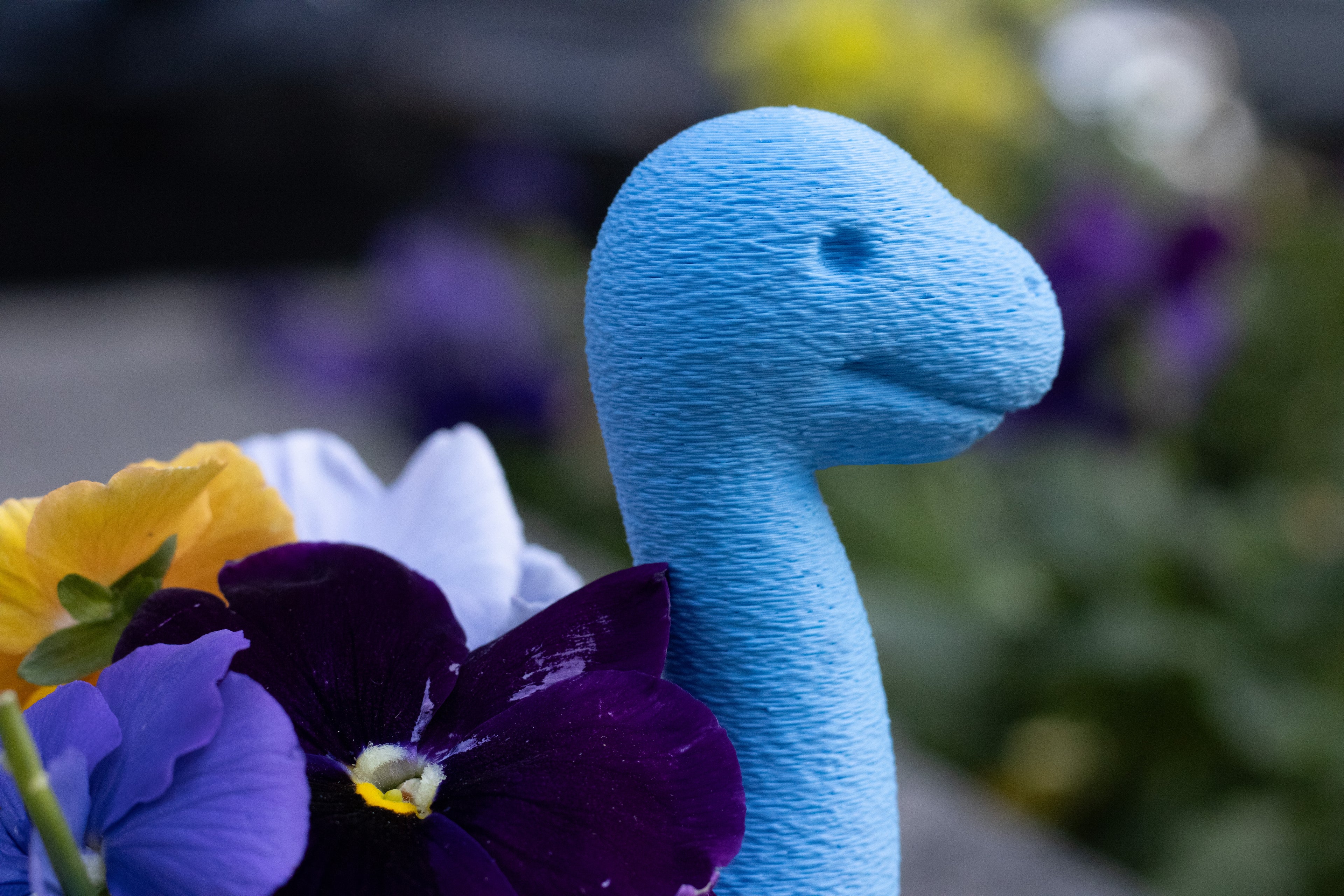 Dinosaur Planter, Baby Blue Succulent Pot